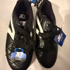 Starter Kids Black and White Soccer Sneakers